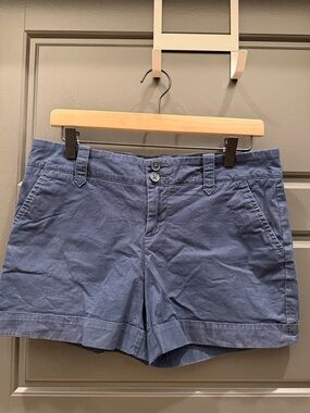 Tommy Hilfiger Women's Cotton Twill Shorts - navy blue size 4